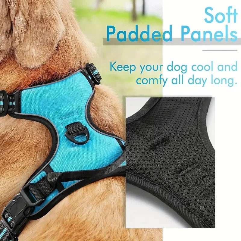 Premium No-Pull Dog Harness with 2 Leash Clips – Safe, Comfortable & Built for Daily Adventures!