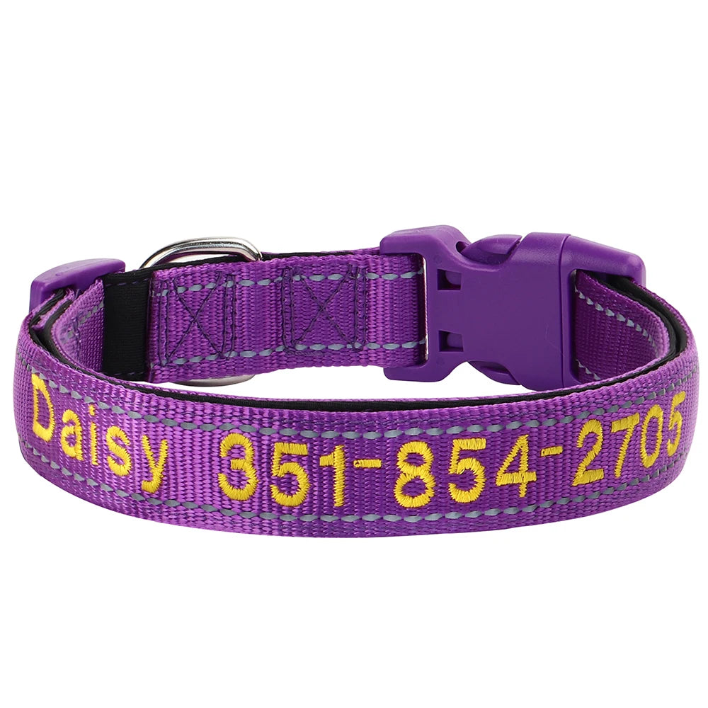 Personalized Embroidered Dog Collar – Custom, Comfortable & Built to Last