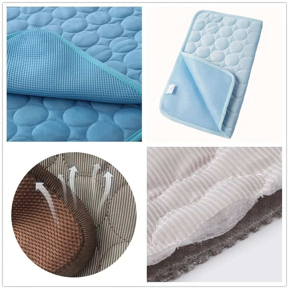 Premium Dog Cooling Mat – Best Cooling Pad for Dogs | Portable, Non-Toxic, Self-Cooling Mattress for Pets