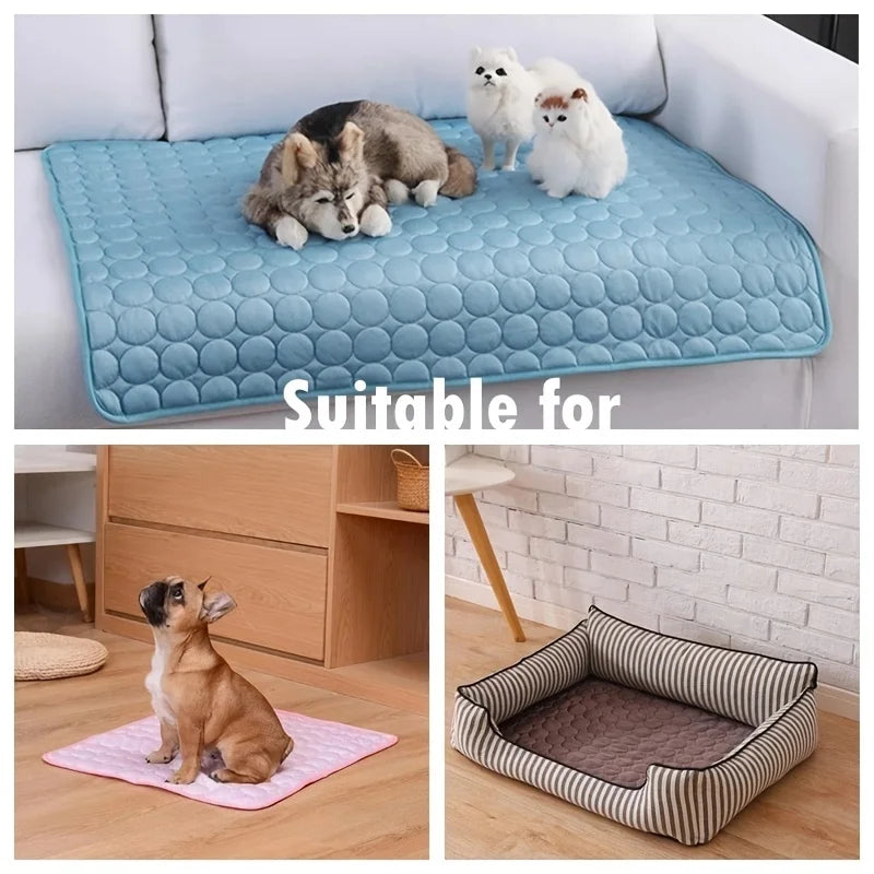 Premium Dog Cooling Mat – Best Cooling Pad for Dogs | Portable, Non-Toxic, Self-Cooling Mattress for Pets