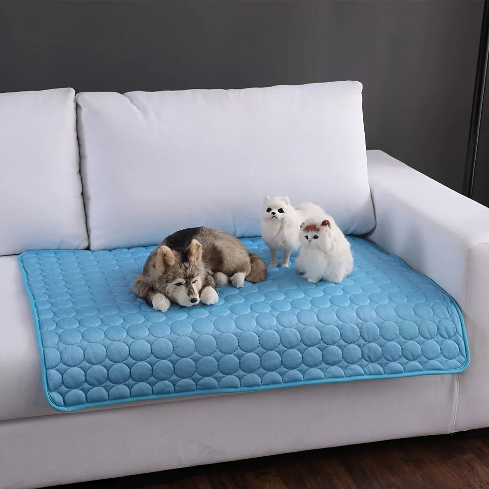 Premium Dog Cooling Mat – Best Cooling Pad for Dogs | Portable, Non-Toxic, Self-Cooling Mattress for Pets