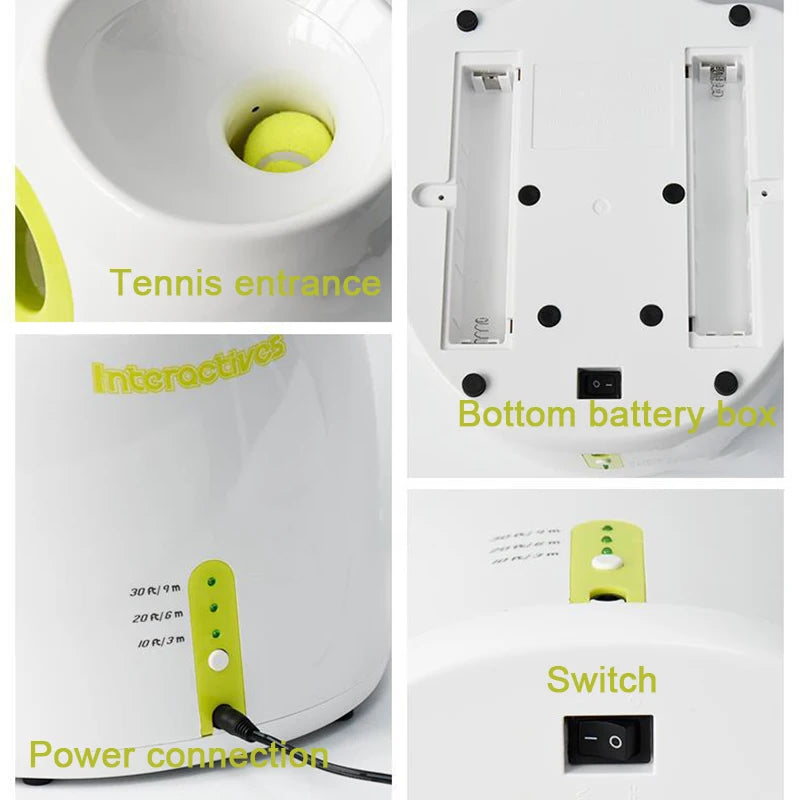 Automatic Dog Ball Launcher – Interactive Ball Throwing Machine for Dogs with 3 balls | Fun Ball Shooter & Thrower for Fetch Training