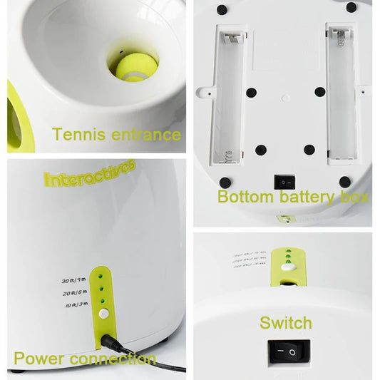 Automatic Dog Ball Launcher – Interactive Ball Throwing Machine for Dogs with 3 balls | Fun Ball Shooter & Thrower for Fetch Training