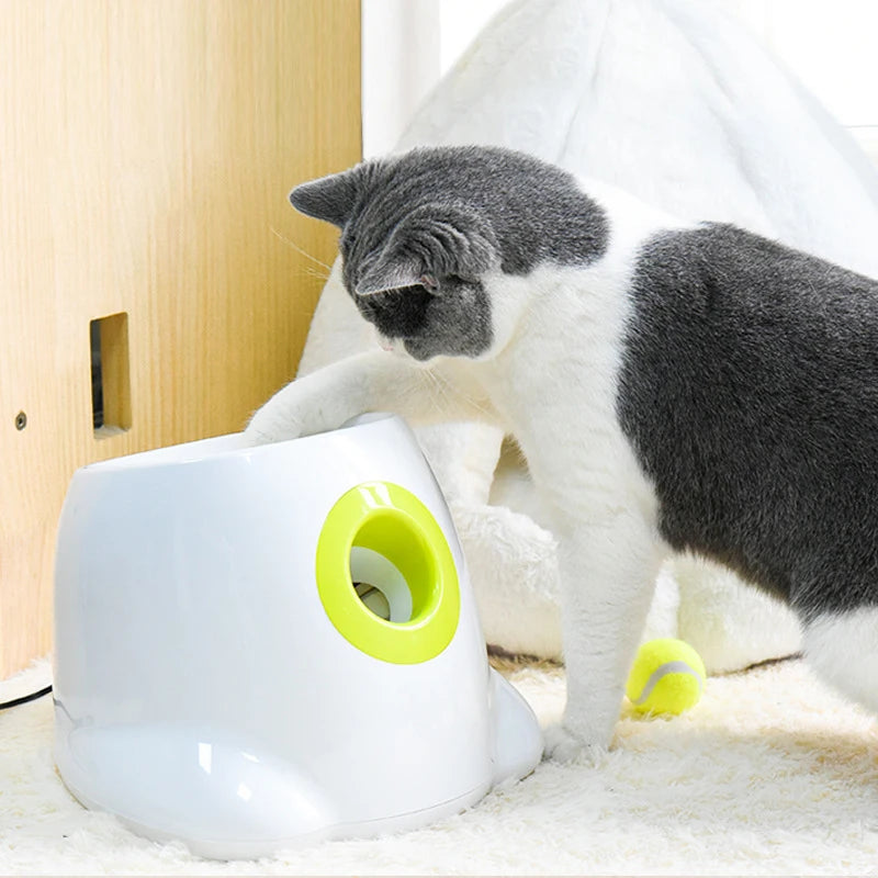 Automatic Dog Ball Launcher – Interactive Ball Throwing Machine for Dogs with 3 balls | Fun Ball Shooter & Thrower for Fetch Training