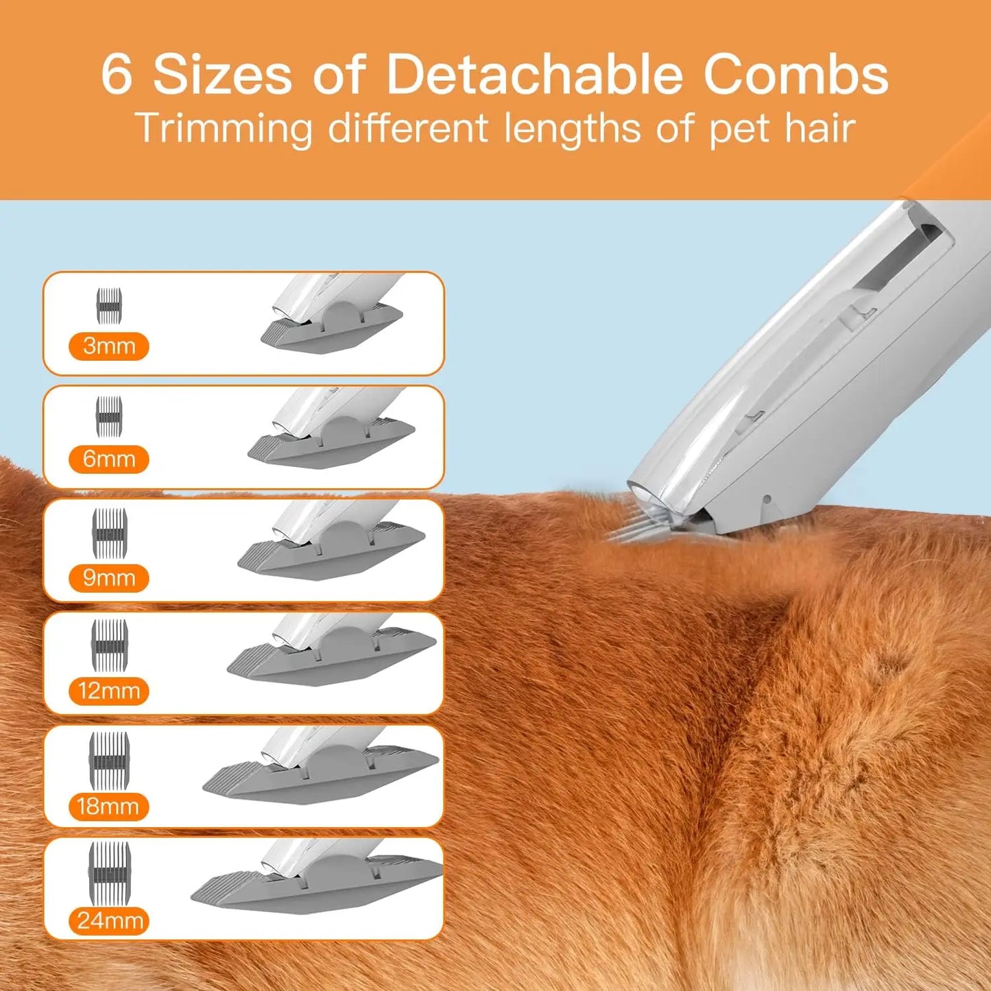 Pet Grooming Vacuum Cleaner – 5-in-1 Professional Kit for Dogs & Cats