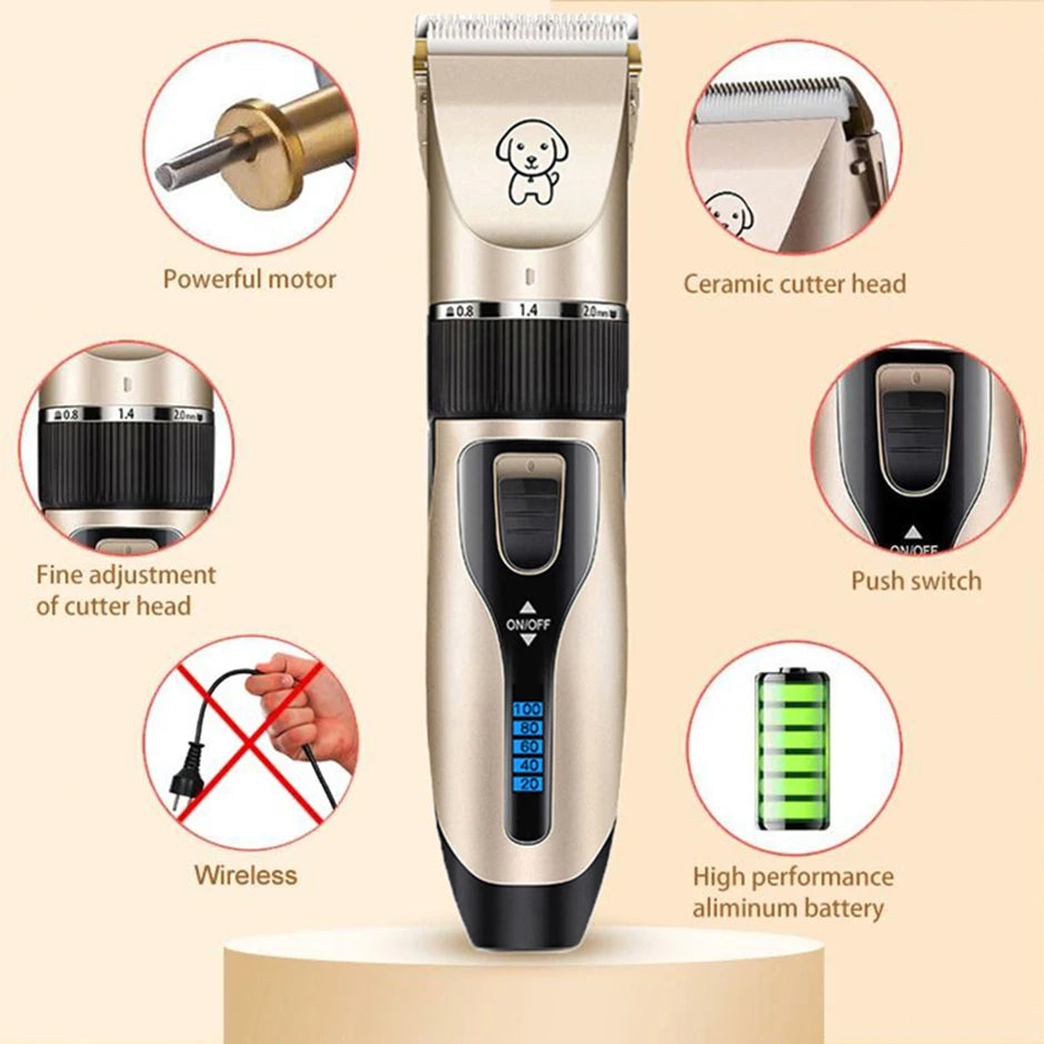 Dog Hair Trimmer – Professional Dog Grooming Clippers for Thick & Matted Hair