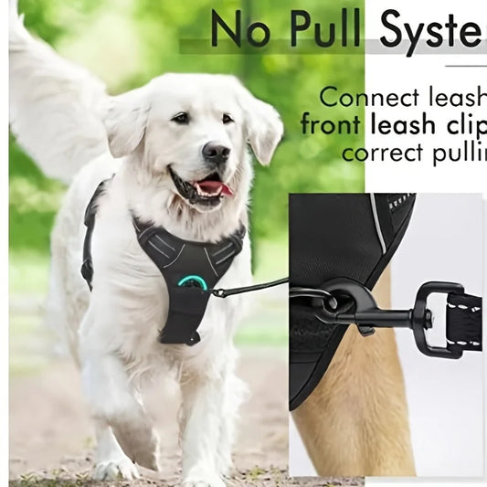 Premium No-Pull Dog Harness with 2 Leash Clips – Safe, Comfortable & Built for Daily Adventures!