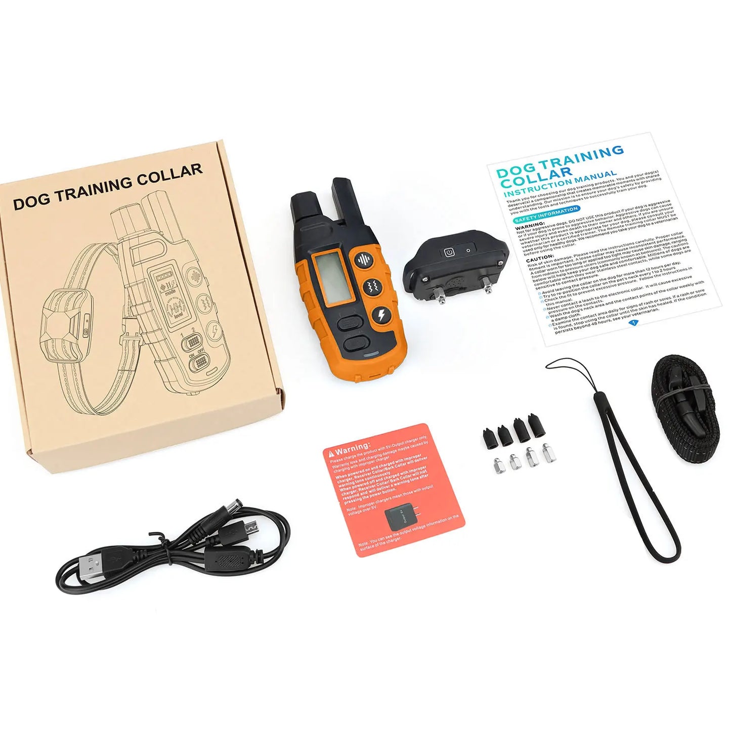 Rechargeable Shock Collar for Dogs – Best Remote Dog Training Collar with Vibration & Beep