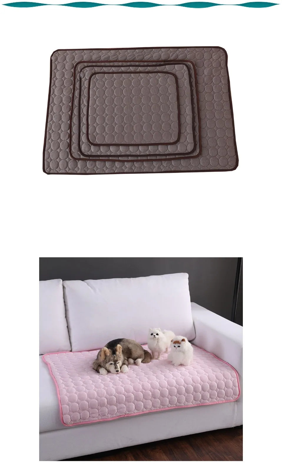 Premium Dog Cooling Mat – Best Cooling Pad for Dogs | Portable, Non-Toxic, Self-Cooling Mattress for Pets