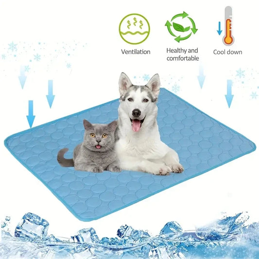 Premium Dog Cooling Mat – Best Cooling Pad for Dogs | Portable, Non-Toxic, Self-Cooling Mattress for Pets