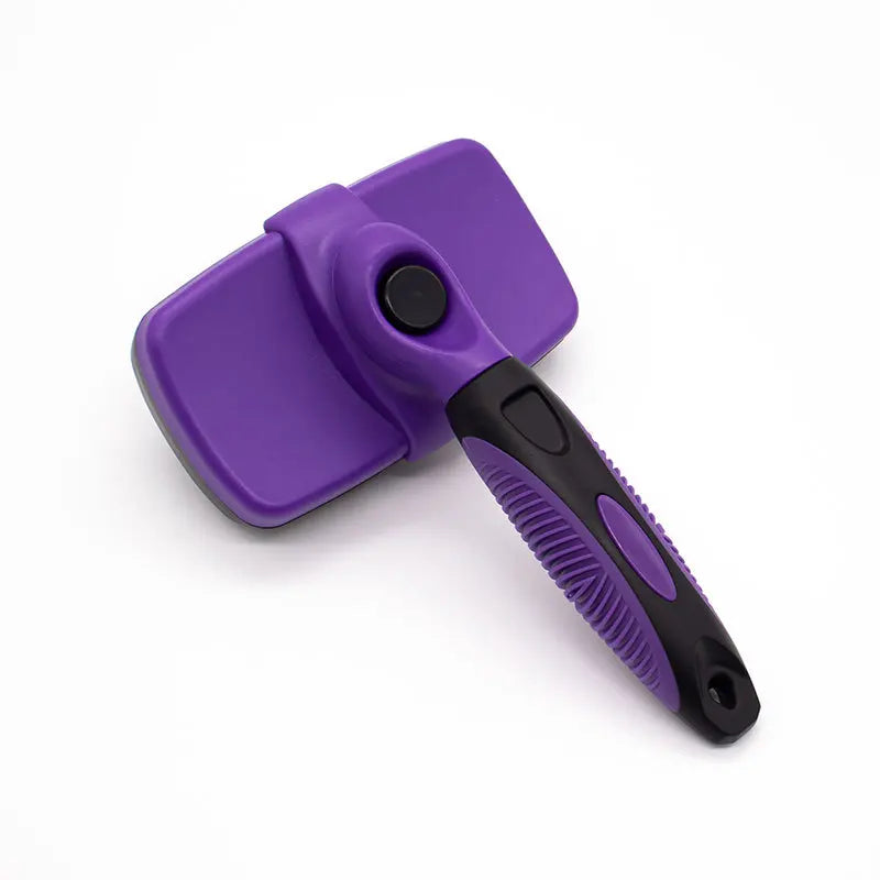 Self-Cleaning Pet Grooming Brush – Tangle-Free Deshedding Tool for Cats & Dogs