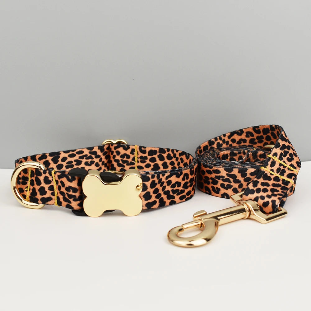 Personalized Dog Collar with Name Tag – Adjustable Ethnic Style Collar for Small, Medium & Large Dogs