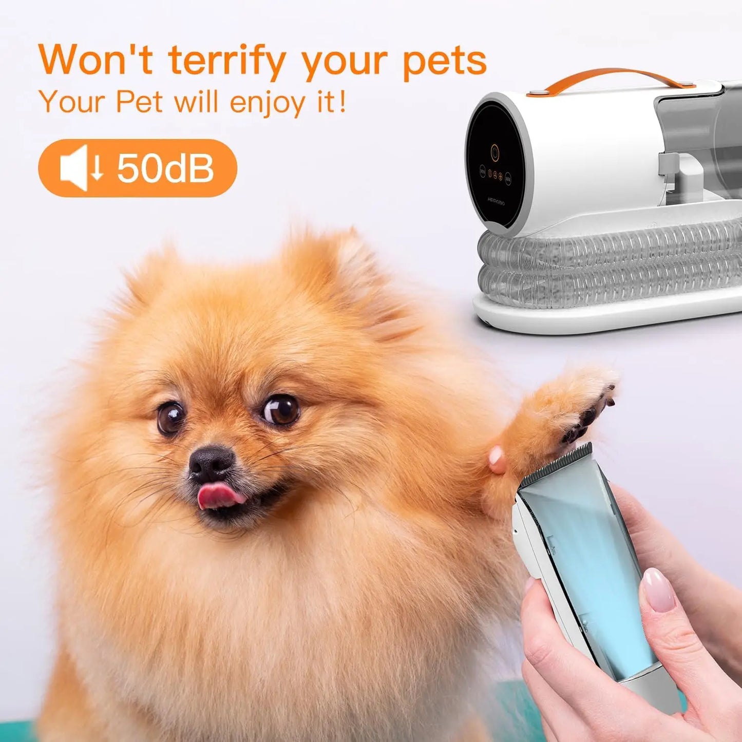 Pet Grooming Vacuum Cleaner – 5-in-1 Professional Kit for Dogs & Cats