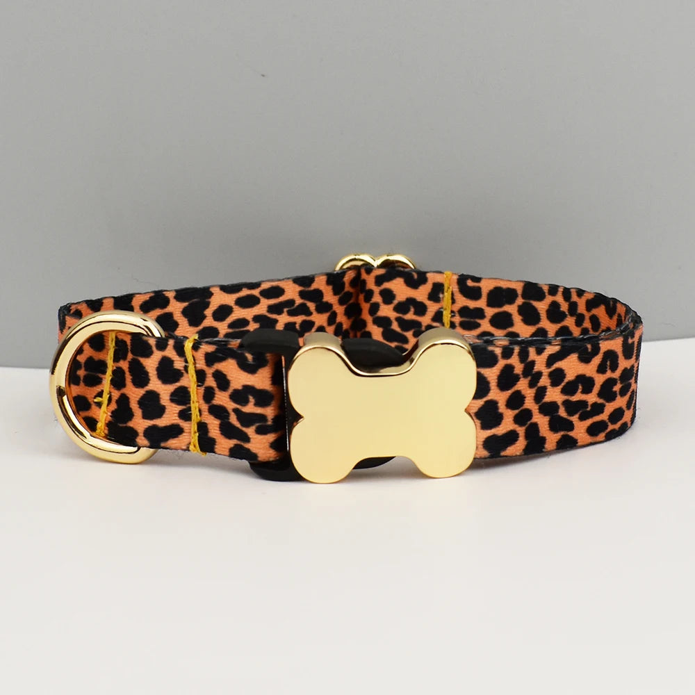 Personalized Dog Collar with Name Tag – Adjustable Ethnic Style Collar for Small, Medium & Large Dogs