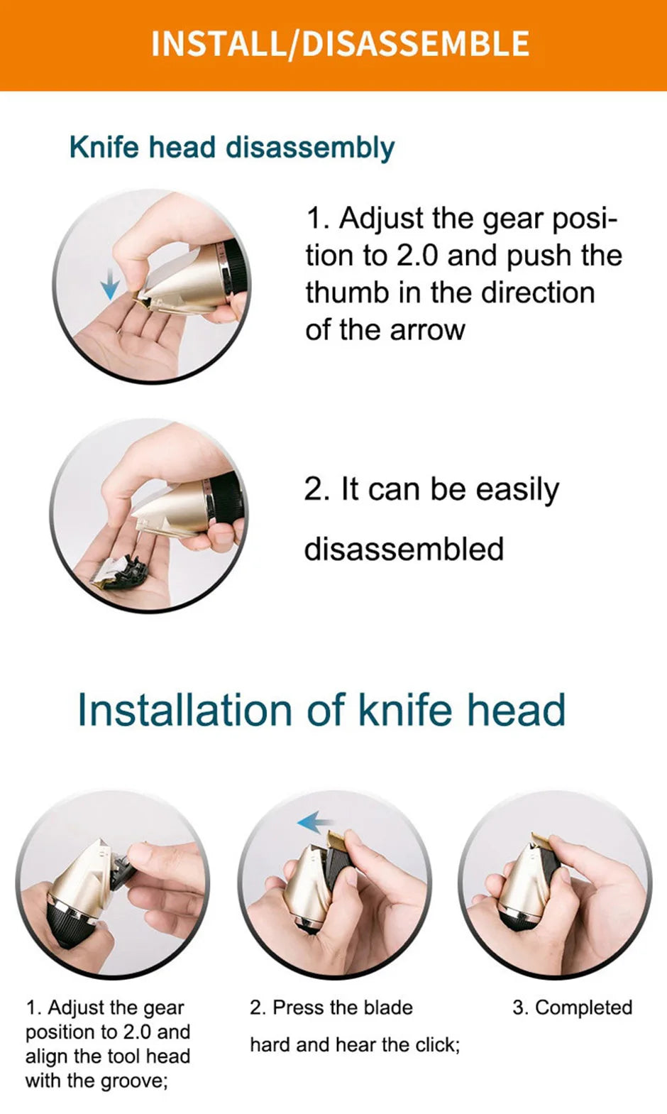Dog Hair Trimmer – Professional Dog Grooming Clippers for Thick & Matted Hair