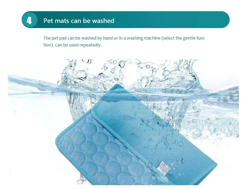 Premium Dog Cooling Mat – Best Cooling Pad for Dogs | Portable, Non-Toxic, Self-Cooling Mattress for Pets