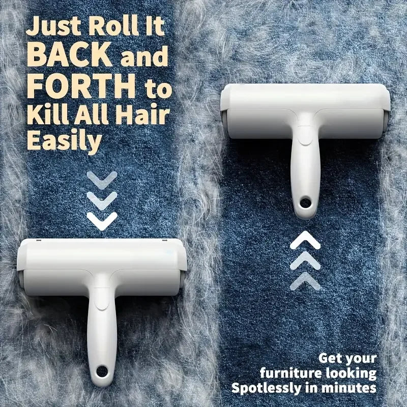 Reusable Pet Hair Remover Roller – Best Dog & Cat Hair Remover Tool for Furniture, Carpet, Car Seats & Bedding