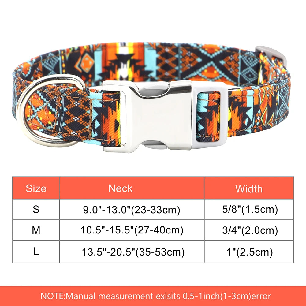 Custom Personalized Dog Collar with Name Tag – Engraved Adjustable Collar for Small, Medium & Large Dogs