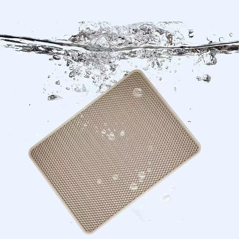 Premium Large Cat Litter Mat – Waterproof Double-Layer Best Kitty Litter Box Floor Mat