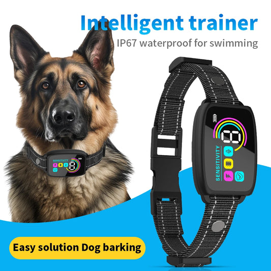 Rechargeable Anti-Bark Collar for Small Dogs – Best Bark Collar with Shock, Vibration & Beep Modes, Waterproof Collar Devices Type-C
