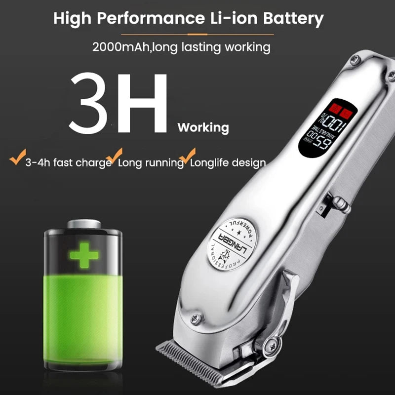 Professional Dog Hair Clippers – Best Cordless Grooming Trimmer for Dogs with Low Noise & Rechargeable Battery